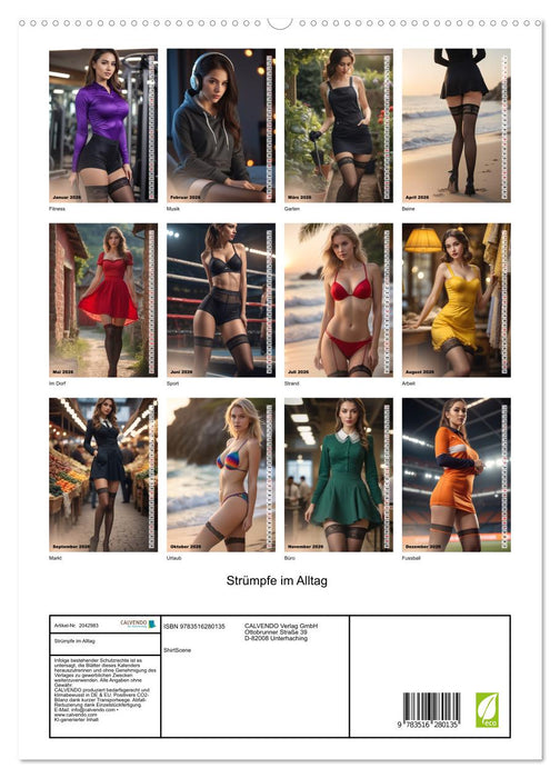 Strümpfe im Alltag (CALVENDO Premium Wandkalender 2026)