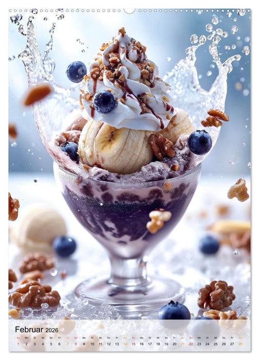 Eis - Raffinessen für Gourmets (CALVENDO Wandkalender 2026)