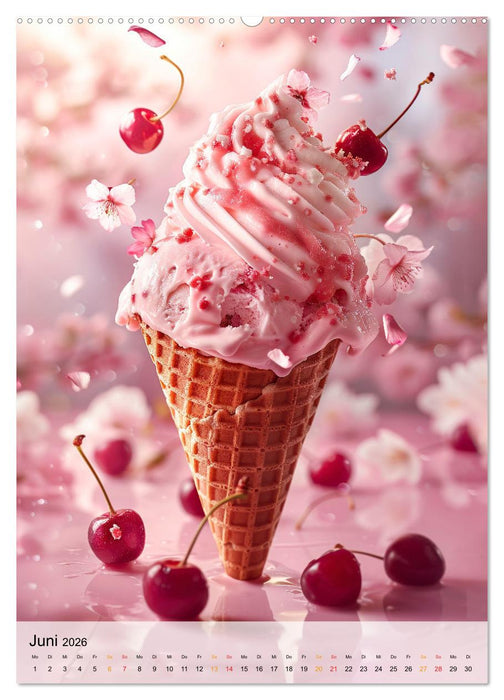 Eis - Raffinessen für Gourmets (CALVENDO Wandkalender 2026)