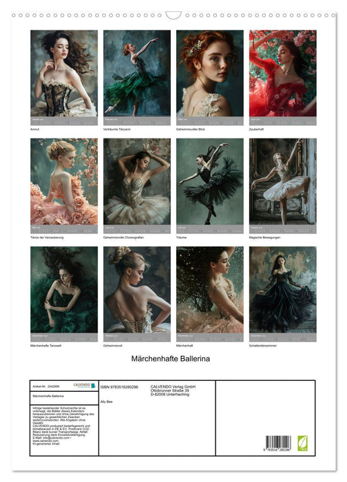 Märchenhafte Ballerina (CALVENDO Wandkalender 2026)