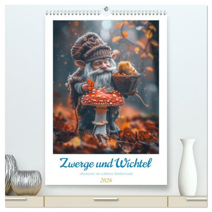 Zwerge und Wichtel (CALVENDO Premium Wandkalender 2026)