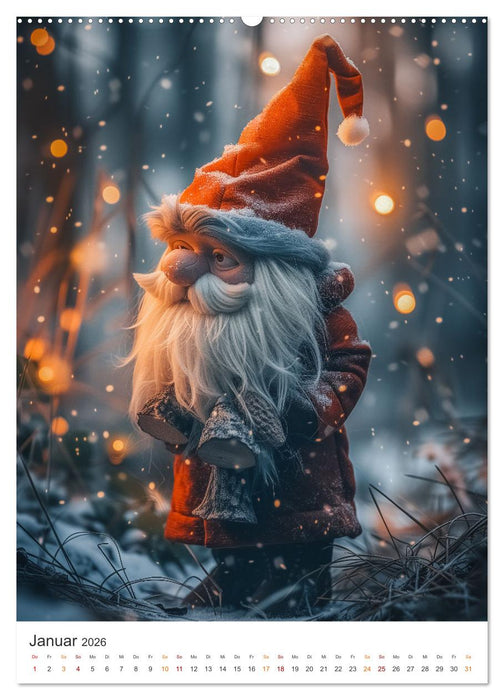 Zwerge und Wichtel (CALVENDO Premium Wandkalender 2026)