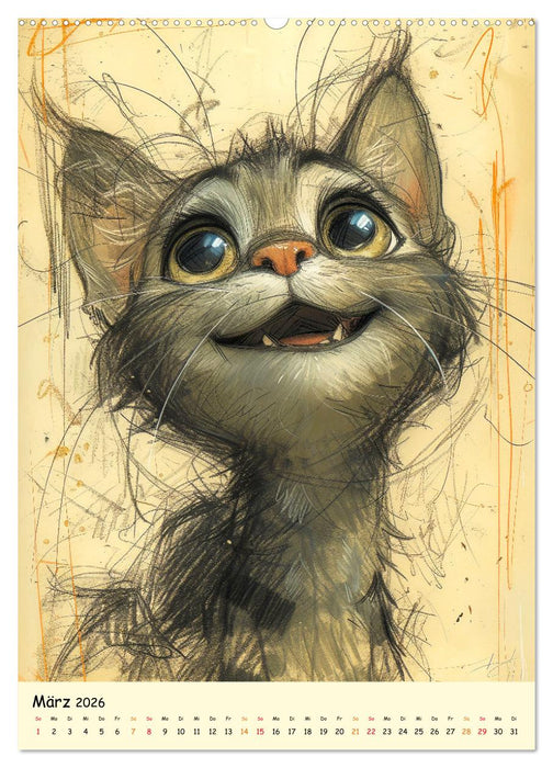 Meine lustigen Tiere (CALVENDO Wandkalender 2026)