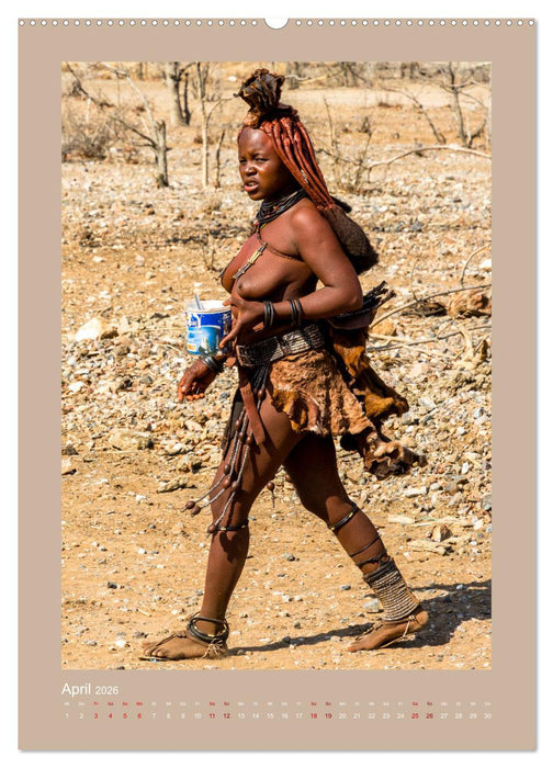 Besuch bei den Himbas - Namibia (CALVENDO Wandkalender 2026)