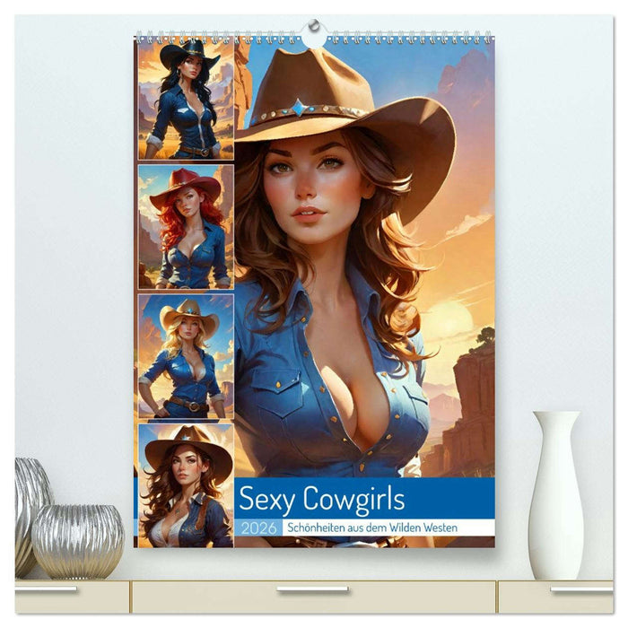 Sexy Cowgirls. Schönheiten aus dem Wilden Westen (CALVENDO Premium Wandkalender 2026)