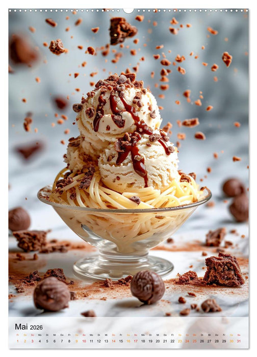 Eis - Raffinessen für Gourmets (CALVENDO Premium Wandkalender 2026)
