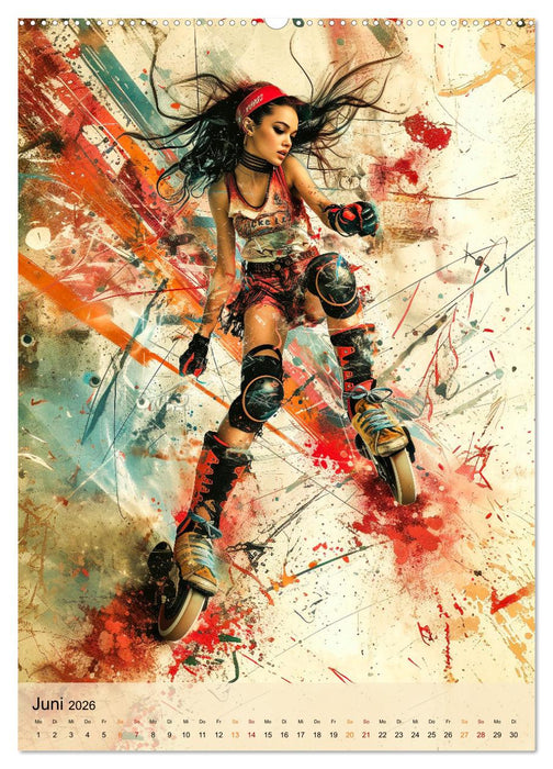Rollerblades - einfach cool (CALVENDO Wandkalender 2026)