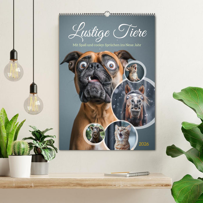 Lustige Tiere (CALVENDO Wandkalender 2026)