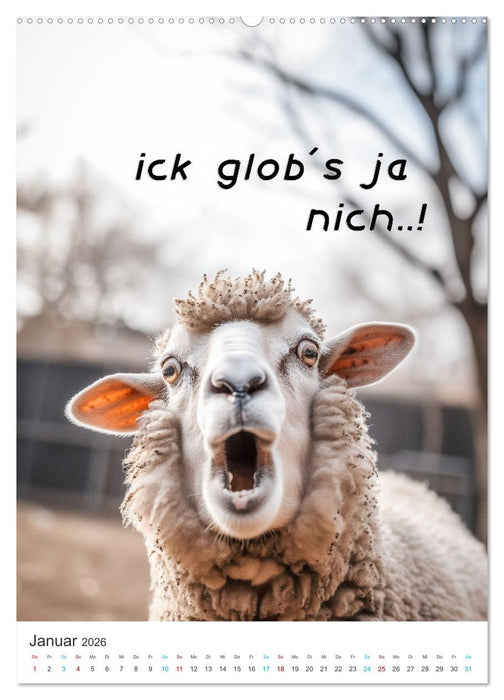 Lustige Tiere (CALVENDO Wandkalender 2026)