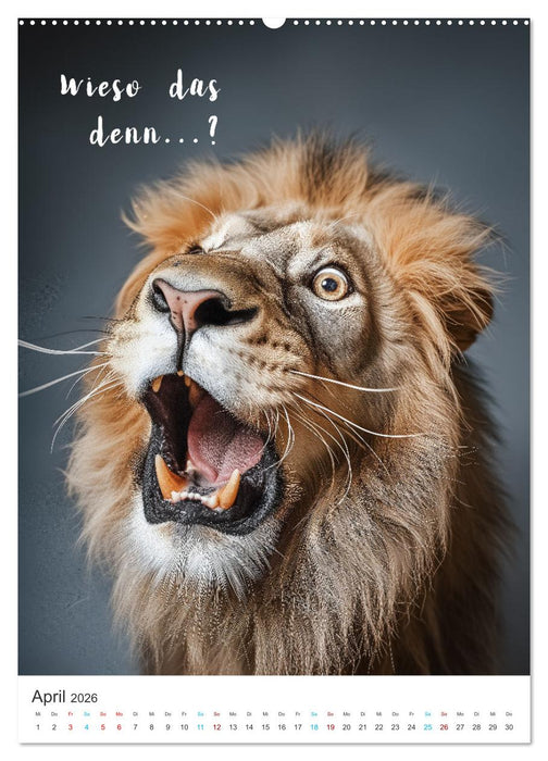 Lustige Tiere (CALVENDO Wandkalender 2026)
