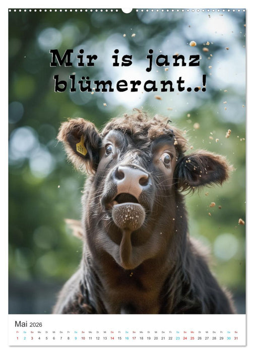 Lustige Tiere (CALVENDO Wandkalender 2026)