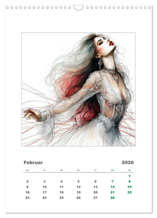 Im Rhythmus der Leidenschaft (CALVENDO Wandkalender 2026)