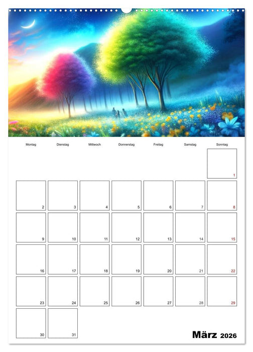 Neonlicht Familienplaner (CALVENDO Wandkalender 2026)
