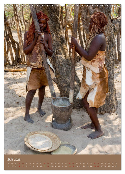Beim Mbunza Volk - Namibia (CALVENDO Premium Wandkalender 2026)