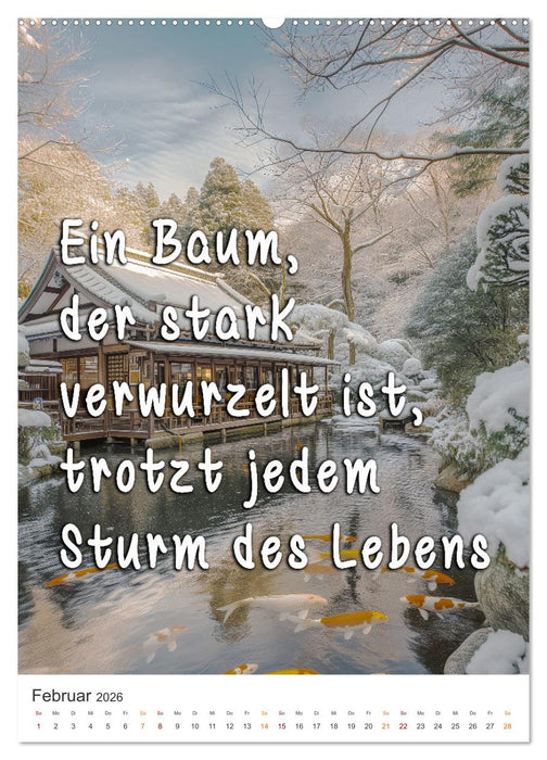 Zen Garten - Wo Natur und Geist in Einklang sind (CALVENDO Wandkalender 2026)