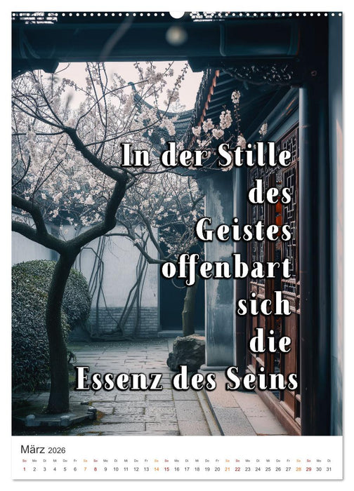 Zen Garten - Wo Natur und Geist in Einklang sind (CALVENDO Wandkalender 2026)