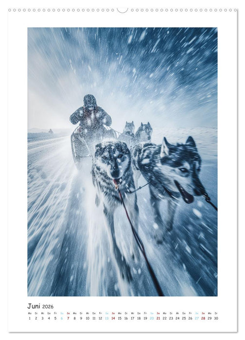 Schlittenhunderennen (CALVENDO Wandkalender 2026)