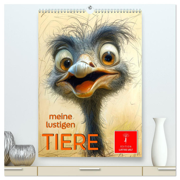 Meine lustigen Tiere (CALVENDO Premium Wandkalender 2026)
