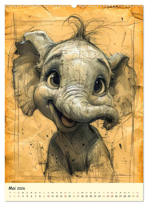 Meine lustigen Tiere (CALVENDO Premium Wandkalender 2026)