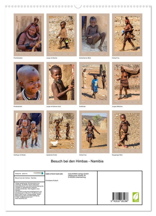 Besuch bei den Himbas - Namibia (CALVENDO Premium Wandkalender 2026)