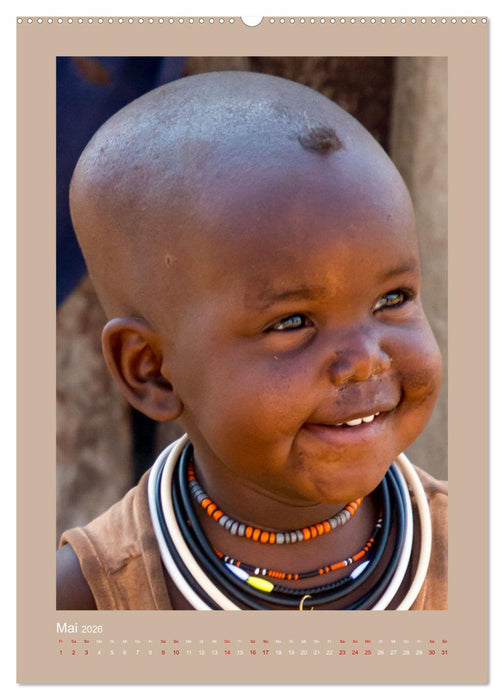 Besuch bei den Himbas - Namibia (CALVENDO Premium Wandkalender 2026)