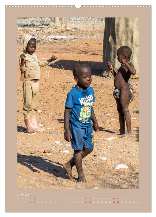 Besuch bei den Himbas - Namibia (CALVENDO Premium Wandkalender 2026)