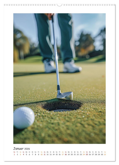 Schwungvolle Eleganz - Die Faszination des Golfsports (CALVENDO Wandkalender 2026)