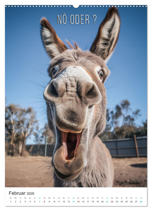 Lustige Tiere (CALVENDO Premium Wandkalender 2026)