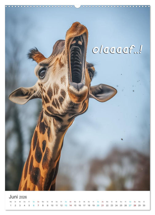 Lustige Tiere (CALVENDO Premium Wandkalender 2026)