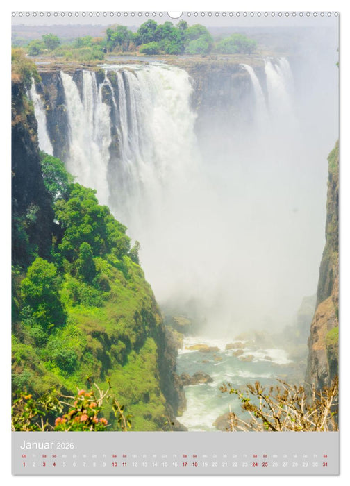 Gigantische Victoria Falls (CALVENDO Premium Wandkalender 2026)