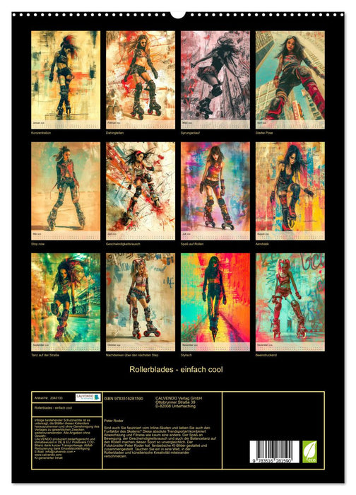 Rollerblades - einfach cool (CALVENDO Premium Wandkalender 2026)