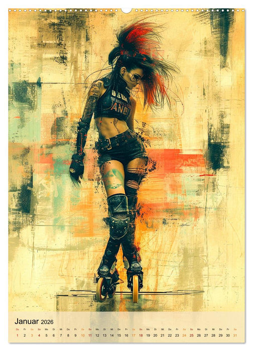Rollerblades - einfach cool (CALVENDO Premium Wandkalender 2026)