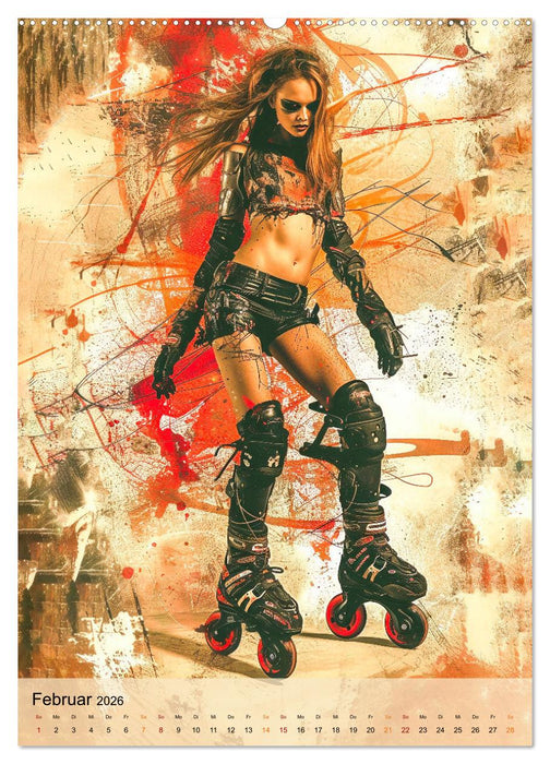 Rollerblades - einfach cool (CALVENDO Premium Wandkalender 2026)