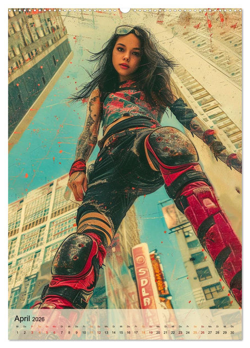 Rollerblades - einfach cool (CALVENDO Premium Wandkalender 2026)