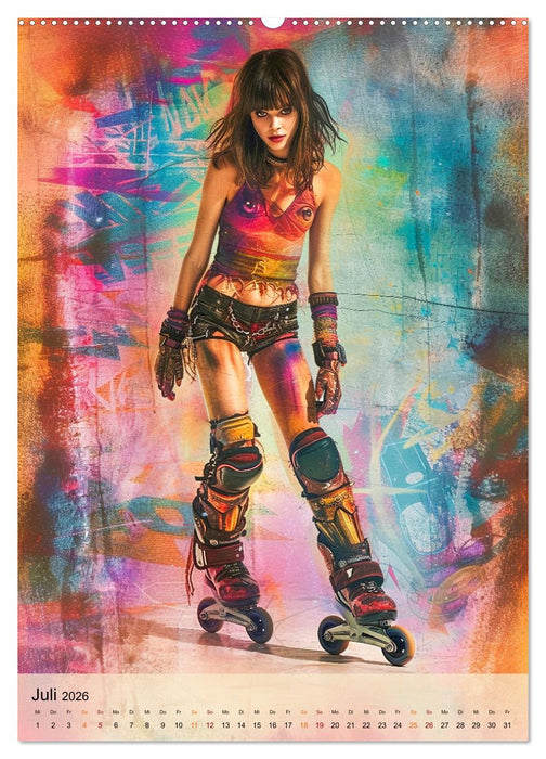 Rollerblades - einfach cool (CALVENDO Premium Wandkalender 2026)