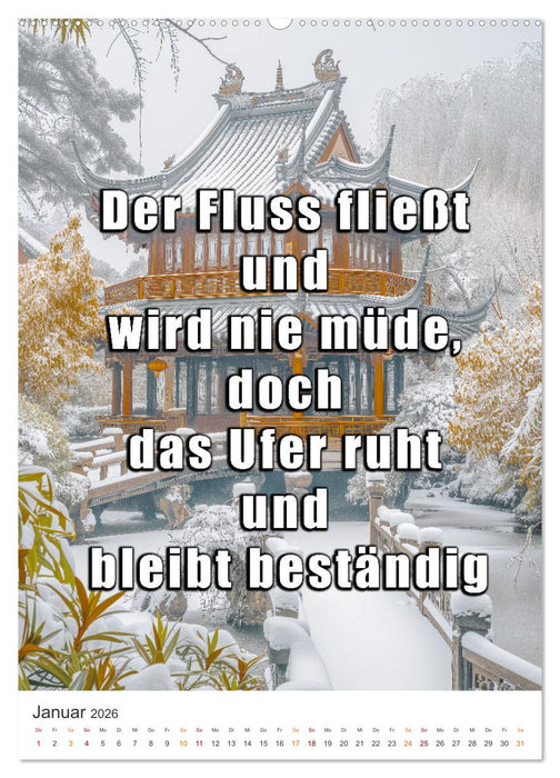 Zen Garten - Wo Natur und Geist in Einklang sind (CALVENDO Premium Wandkalender 2026)