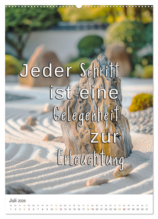 Zen Garten - Wo Natur und Geist in Einklang sind (CALVENDO Premium Wandkalender 2026)