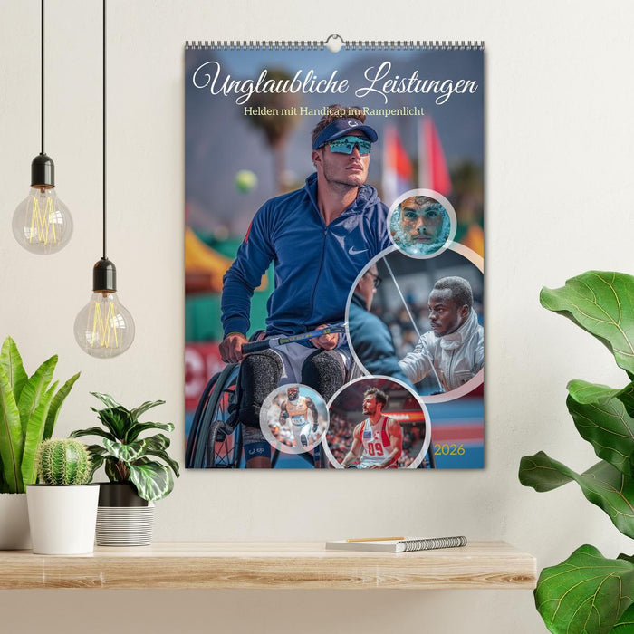 Unglaubliche Leistungen - Helden mit Handicap im Rampenlicht (CALVENDO Wandkalender 2026)