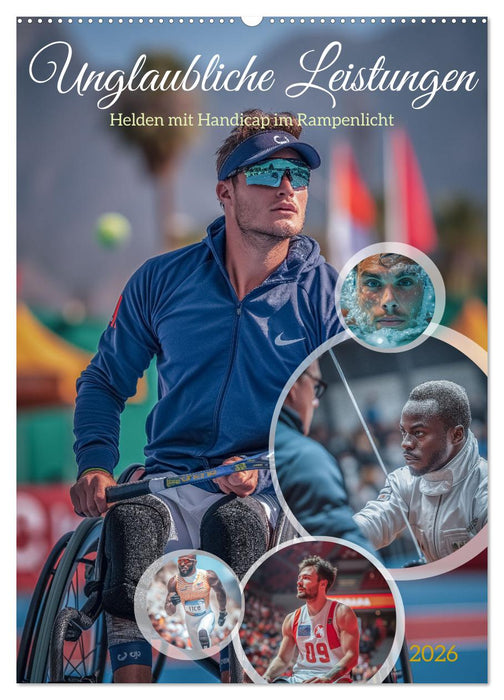 Unglaubliche Leistungen - Helden mit Handicap im Rampenlicht (CALVENDO Wandkalender 2026)