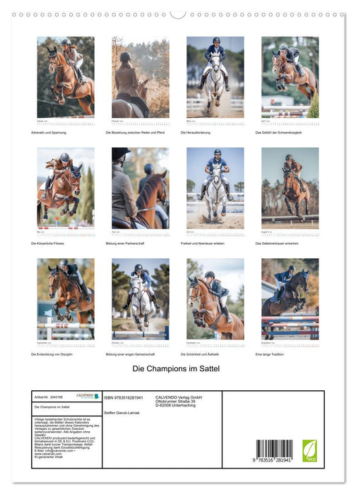 Die Champions im Sattel (CALVENDO Premium Wandkalender 2026)