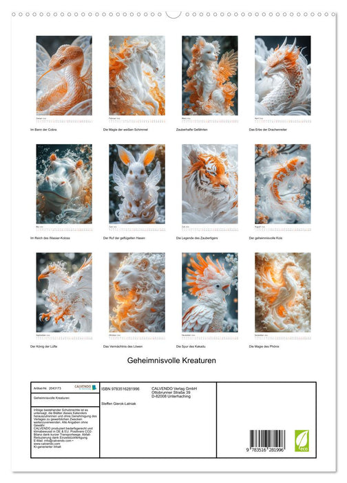 Geheimnisvolle Kreaturen (CALVENDO Premium Wandkalender 2026)