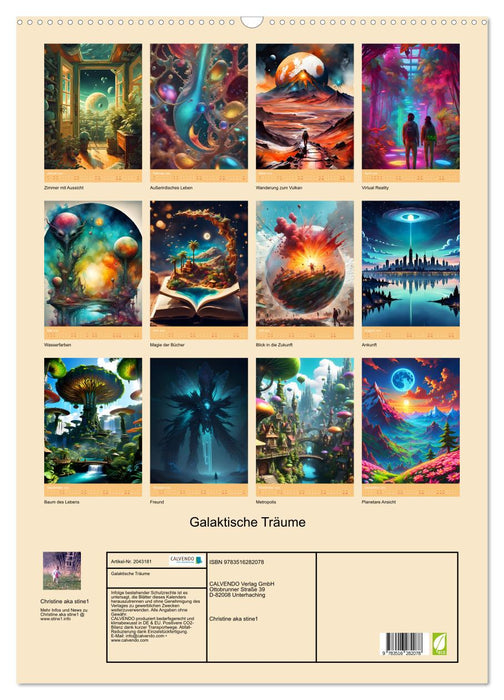 Galaktische Träume (CALVENDO Wandkalender 2026)