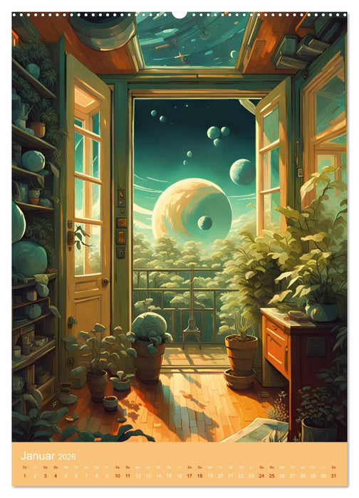 Galaktische Träume (CALVENDO Wandkalender 2026)