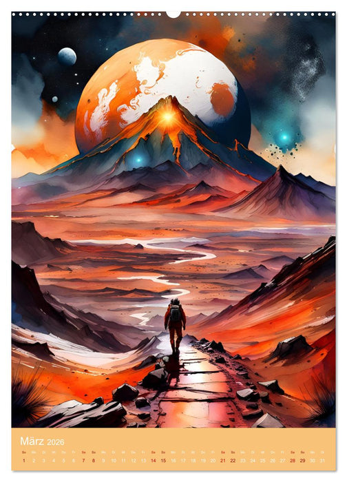 Galaktische Träume (CALVENDO Wandkalender 2026)