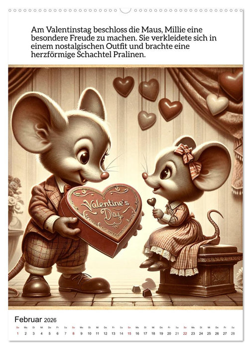 Die Maus - Mit Zwölf munteren Mäusemomenten durchs Jahr (CALVENDO Wandkalender 2026)