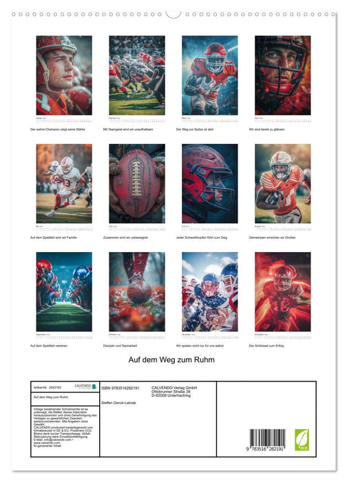 Auf dem Weg zum Ruhm (CALVENDO Premium Wandkalender 2026)