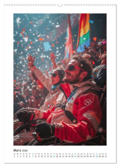 Unglaubliche Leistungen - Helden mit Handicap im Rampenlicht (CALVENDO Premium Wandkalender 2026)