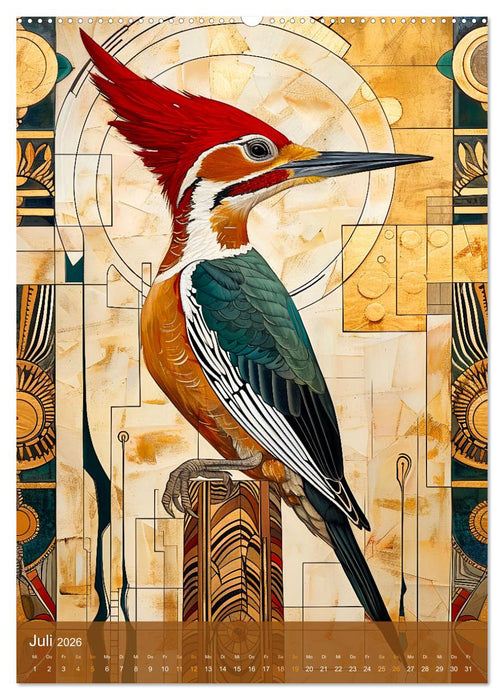 Totem-Tiere - Mythische Illustrationen von Krafttieren (CALVENDO Premium Wandkalender 2026)