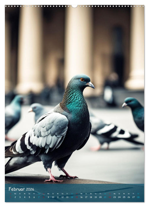 In den Straßen der Stadt - Tiere mitten unter uns (CALVENDO Wandkalender 2026)