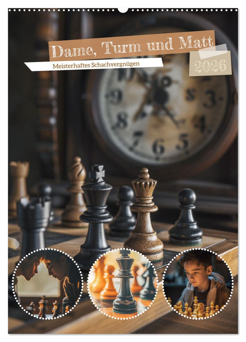 Dame, Turm und Matt (CALVENDO Wandkalender 2026)